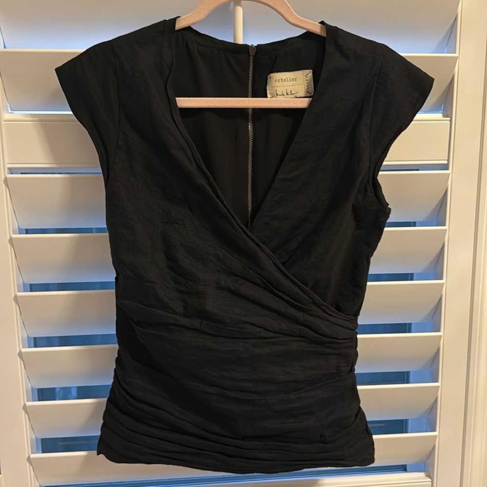 Nicole Miller Artelier short sleeves blouse